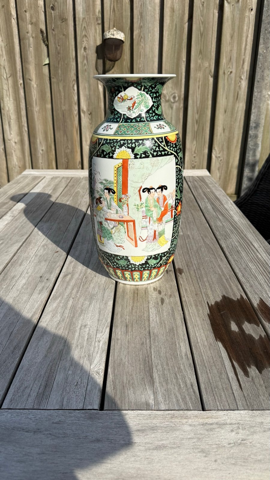 Prachtige Chinese vaas met gedetailleerde decoratie, Ophalen