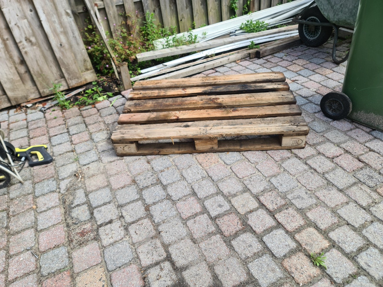 Gebruikte houten pallet, Ophalen, Gebruikt, 50 mm of meer, Pallet