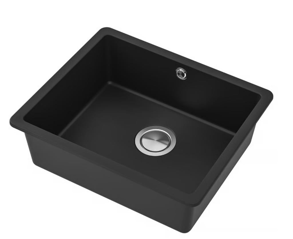 Ikea Kilsviken zwart inbouw spoelbak / wasbak keuken, Huis en Inrichting, Keuken | Keukenelementen, Gebruikt, Minder dan 100 cm