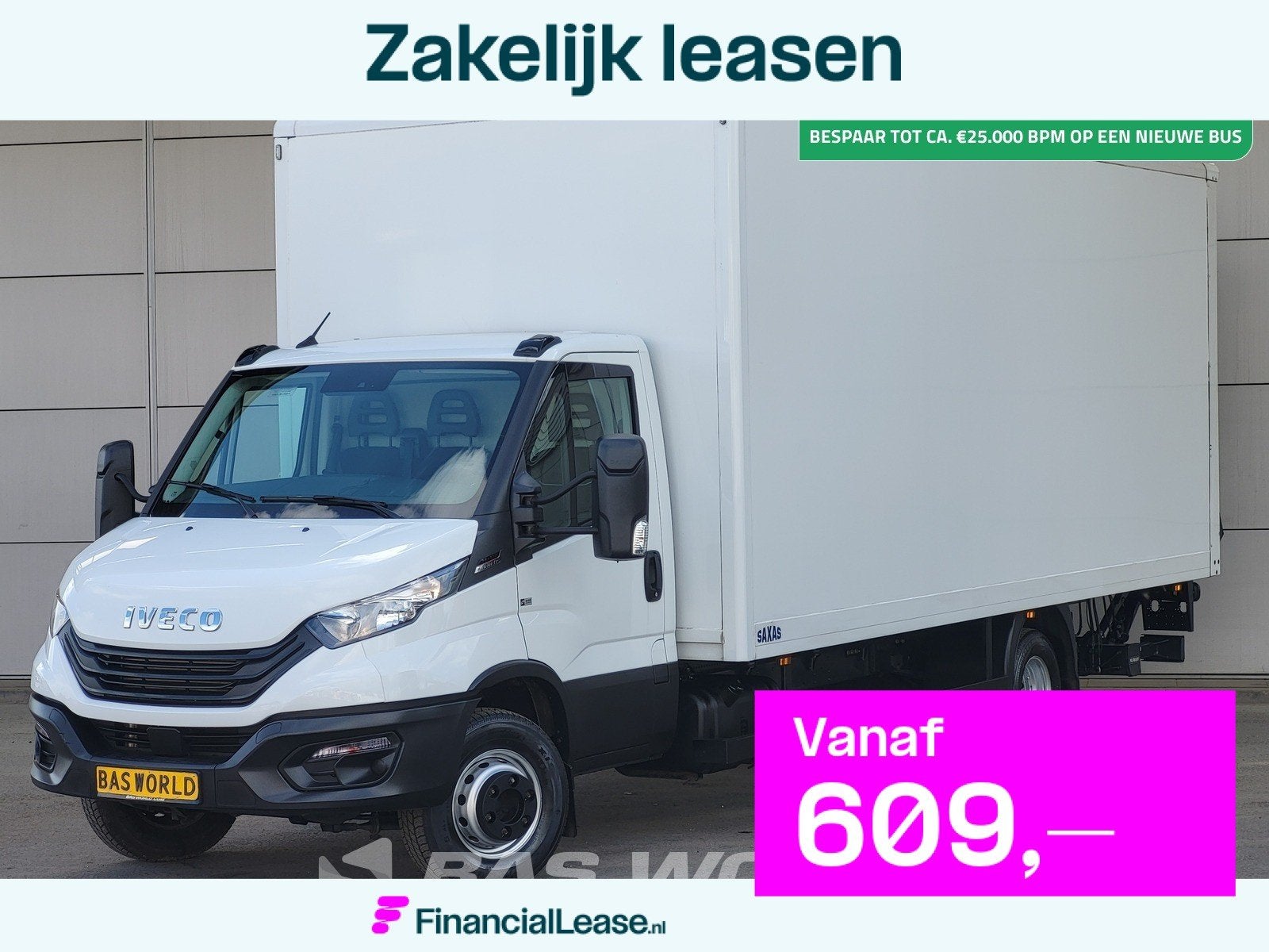 Iveco Daily 72C21 3.0L Automaat 1000KG Laadklep Luchtvering, Automaat, Stof, Gebruikt, Euro 6