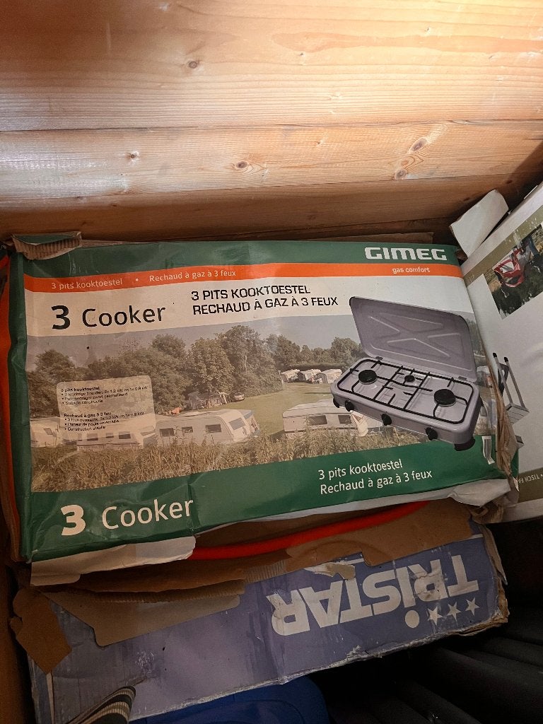 Kooktoestel tafelmodel 3-pits gas | IDEAAL VOOR DE CAMPING, Caravans en Kamperen, Kampeeraccessoires, Ophalen, Gebruikt, ., .