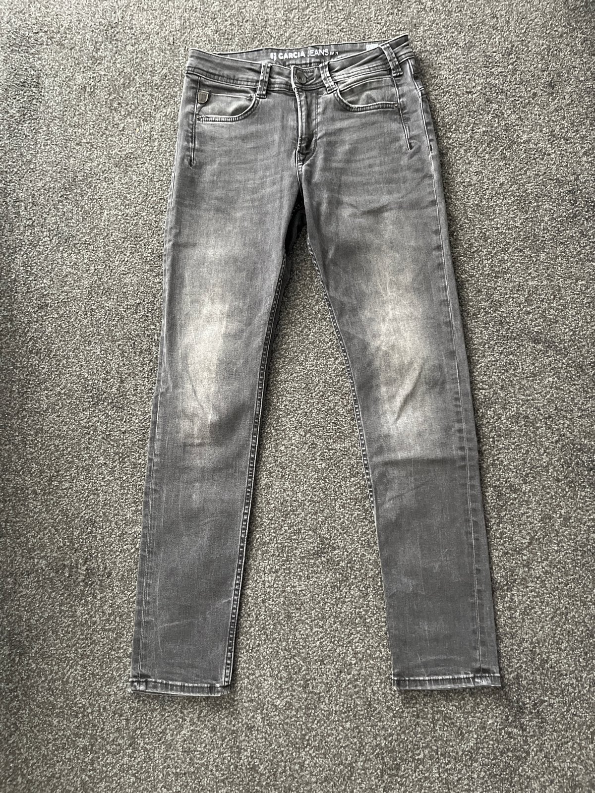Garcia Jeans Rocko Slim Fit W28 L30 - Grijs, Ophalen of Verzenden, Gedragen, Grijs, W32 (confectie 46) of kleiner