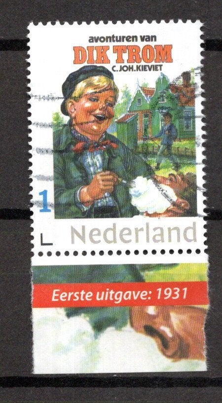 gestempelde zegel. Persoonlijke: Uit serie van 5, Ophalen of Verzenden, Na 1940, Gestempeld