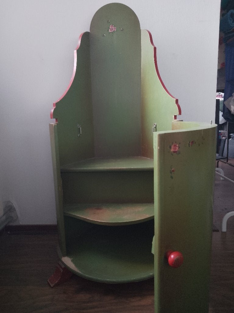 Vintage kinderstoel Hindelooper stijl – decoratief, Ophalen
