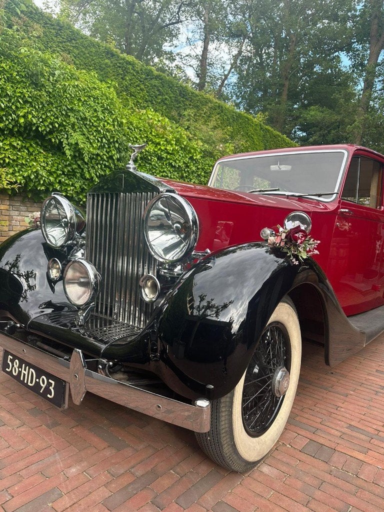 Rolls-Royce 1939 Rood -oldtimer, foto 4