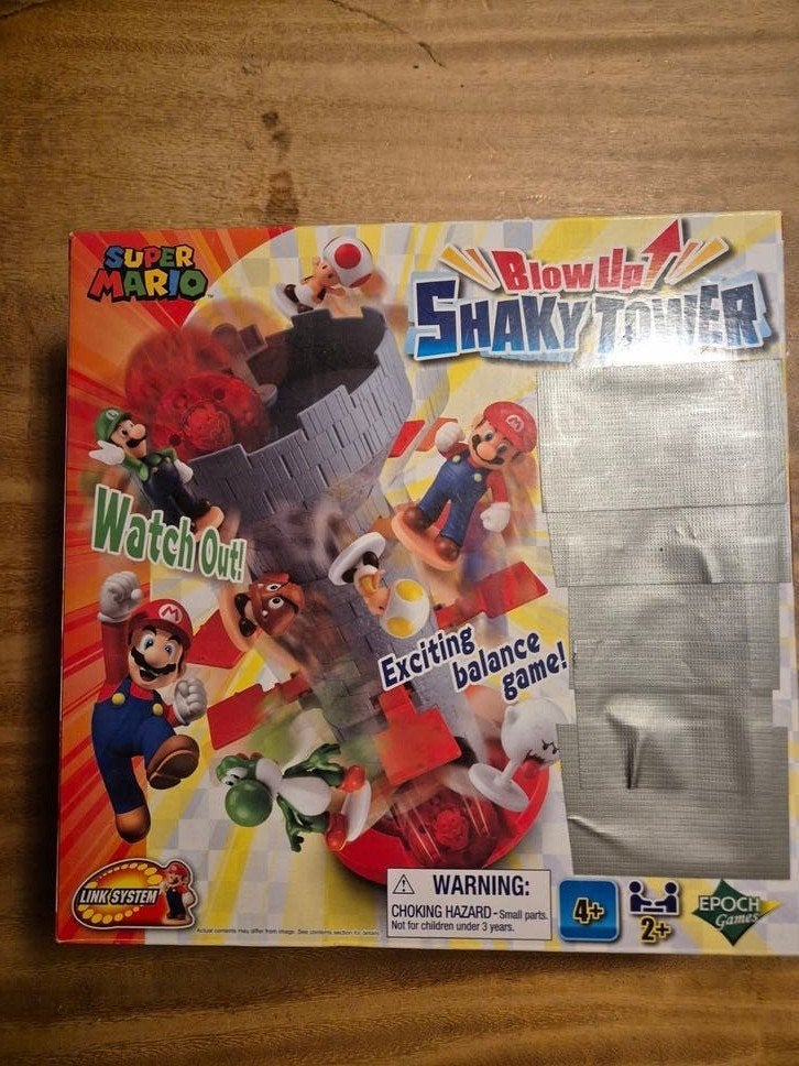 Super Mario Blow Up! Shaky Tower Balansspel, Ophalen of Verzenden, Zo goed als nieuw, Jongen of Meisje