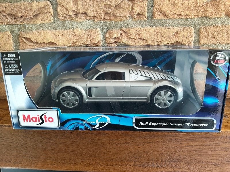 (301) Schaalmodel Audi Supersportwagen Rosemeyer 1:18, Verzenden, Nieuw, Auto, Maisto