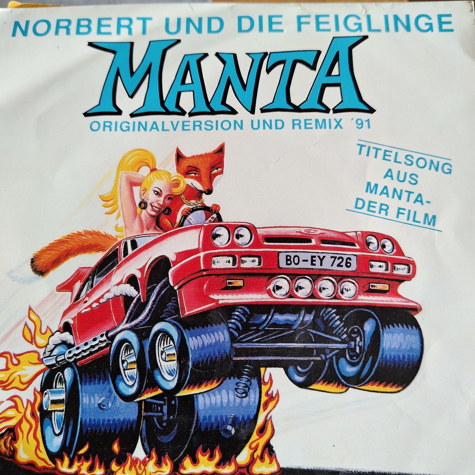 Norbert und die Feiglinge - Manta Single (1991), Cd's en Dvd's, Ophalen of Verzenden, Gebruikt, Pop