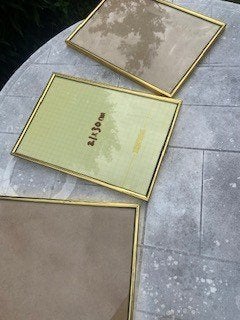 Fotolijstjes Xenos, goud, 21 x 30 cm, 3 stuks, Ophalen, Zo goed als nieuw, Standaard fotolijst