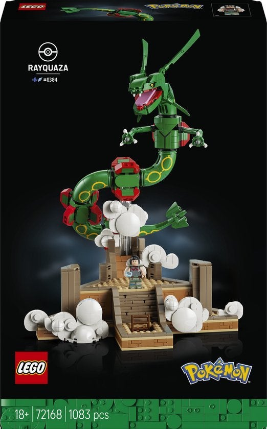 LEGO Pokémon - Rayquaza Bouwpakket voor Volwassenen met Dier, Info@lego.com, Compleet, Lego, Ophalen of Verzenden