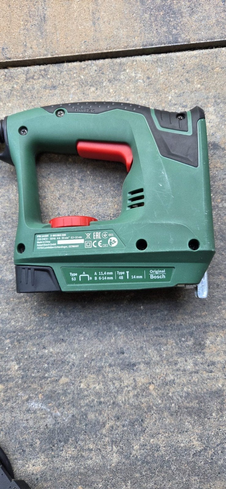 Bosch PTK 14 EDT tacker met toebehoren, Doe-het-zelf en Verbouw, Gereedschap | Overige machines, Ophalen of Verzenden, Zo goed als nieuw