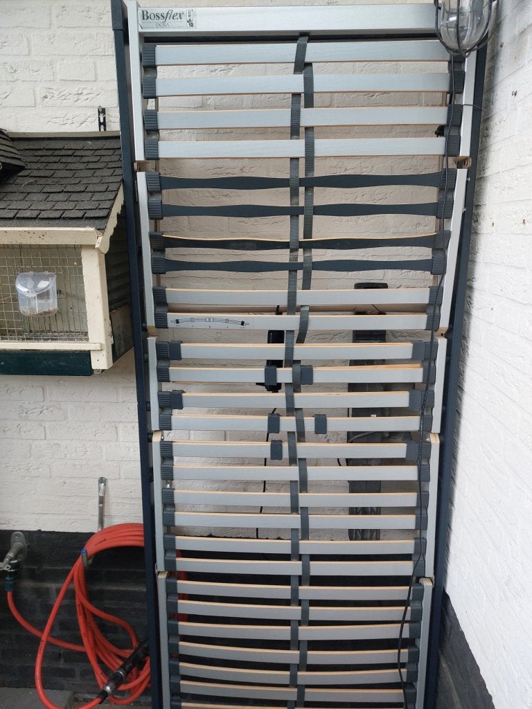 Elektrische lattenbodem, Ophalen, Gebruikt, Eenpersoons, 210 cm