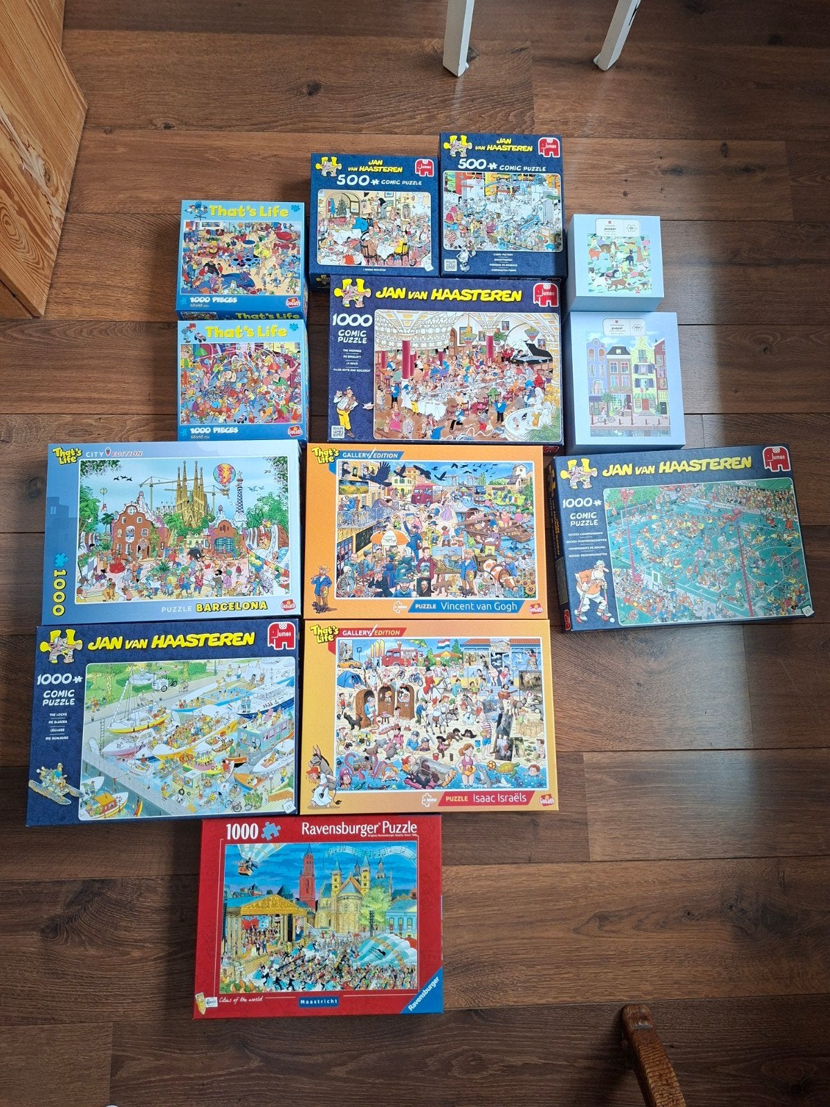 Grote collectie legpuzzels (Jan van Haasteren, Ravensburger), Ophalen, 500 t/m 1500 stukjes, Zo goed als nieuw, Legpuzzel