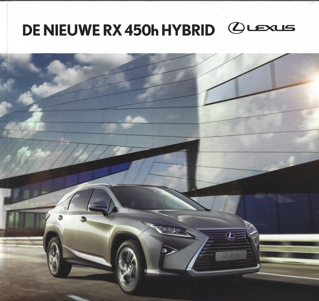 Brochure Lexus RX 450h Hybrid 2015, Ophalen of Verzenden, Gelezen, Overige merken