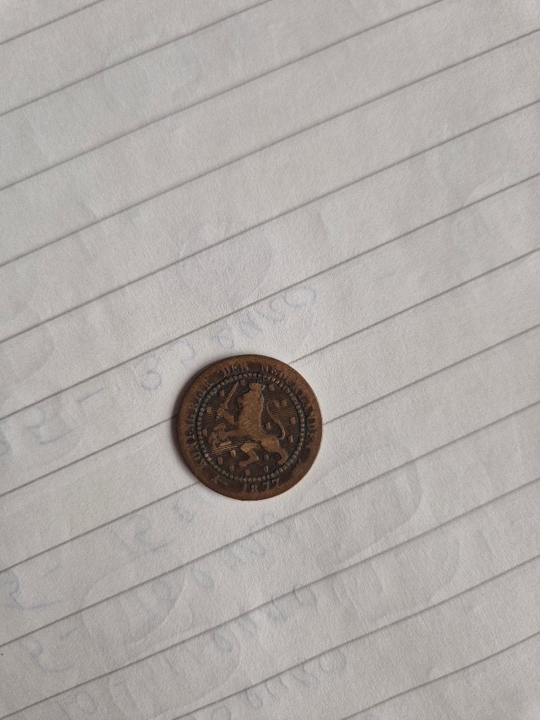 Munt 1 cent 1877 Willem 3, Ophalen of Verzenden, Koning Willem III, 1 cent, Losse munt