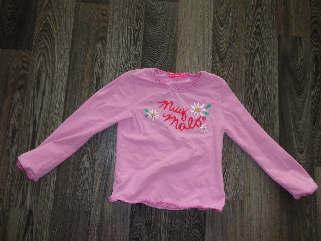Roze meisjeslongsleeve van muy malo ( maat 116 ), Ophalen of Verzenden, Gebruikt, Meisje, Shirt of Longsleeve