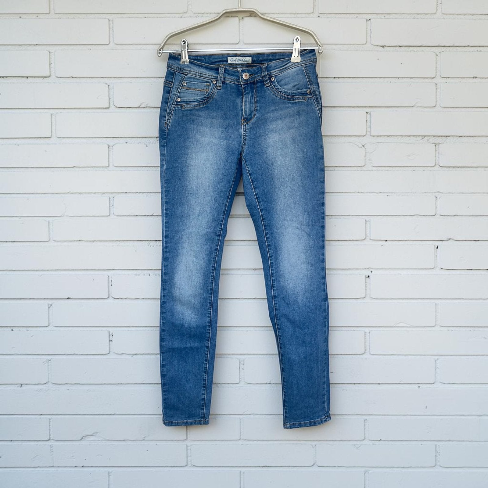 Red Button Jeans Maat 36 (32) Lichtblauw Skinny Jimmy, Rb, Zo goed als nieuw, W28 - W29 (confectie 36), Rb