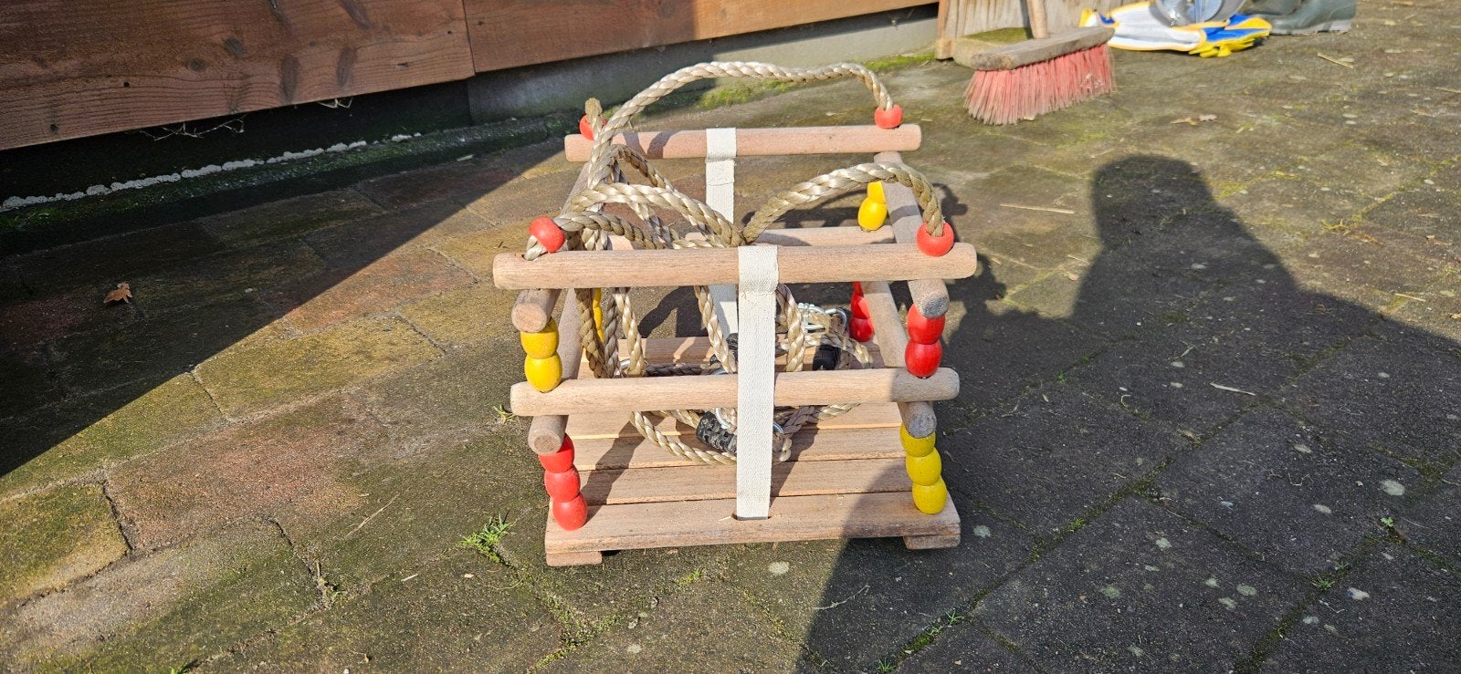 Houten schommel voor baby's en peuters, Kinderen en Baby's, Ophalen of Verzenden, Gebruikt, Schommel