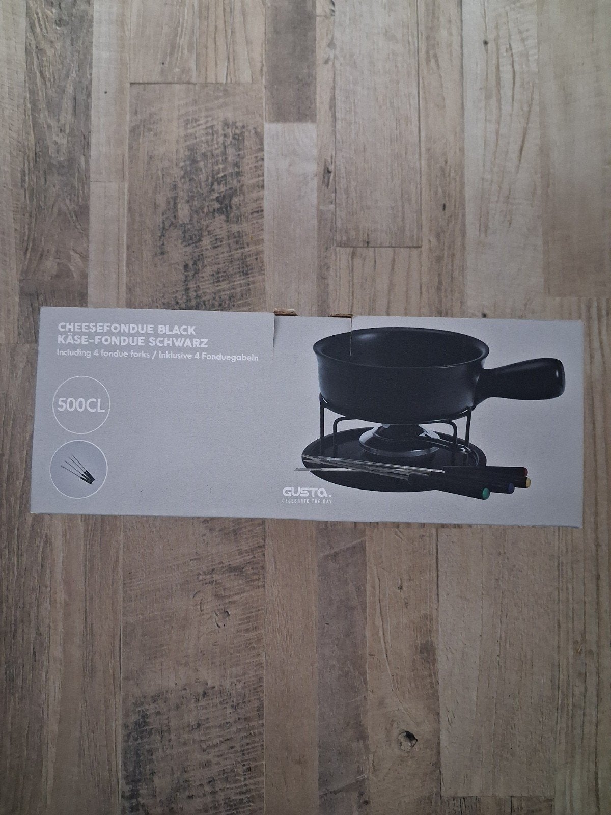 Gusto Kaasfondueset Zwart, Ophalen of Verzenden, Nieuw, Brander, Fondueset