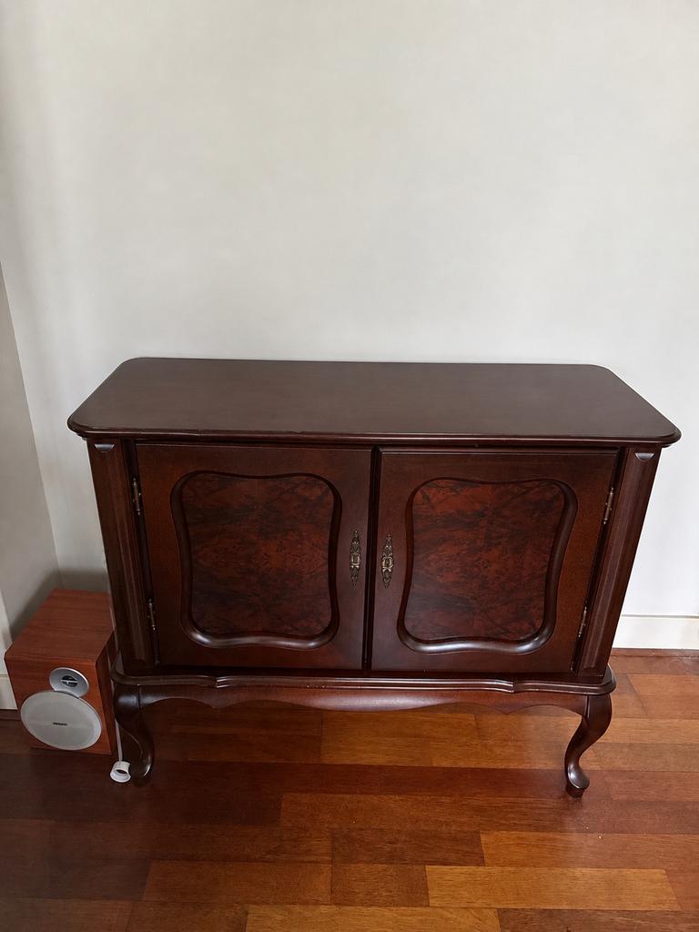 Vintage tv meubel kast Biedermeijer stijl, Ophalen, Zo goed als nieuw, 25 tot 50 cm