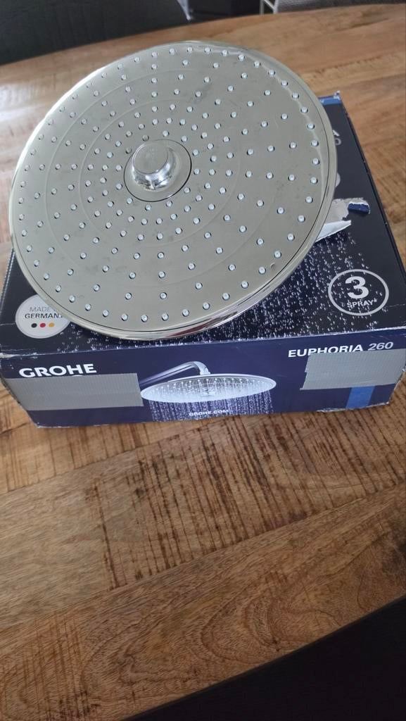 Grohe Euphoria 260 hoofddouche -  als Nieuw in doos, Ophalen of Verzenden, Nieuw, Chroom, Douche