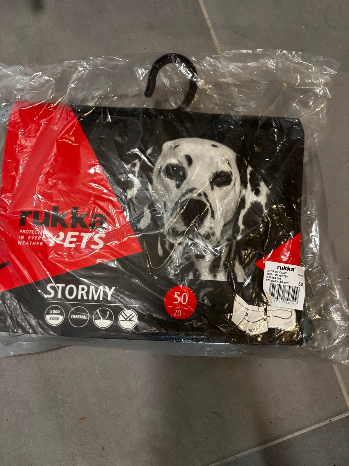 Rukkapets stormy hondenjas 50, Dieren en Toebehoren, Ophalen of Verzenden, Nieuw, Hondenjas, Overige maten
