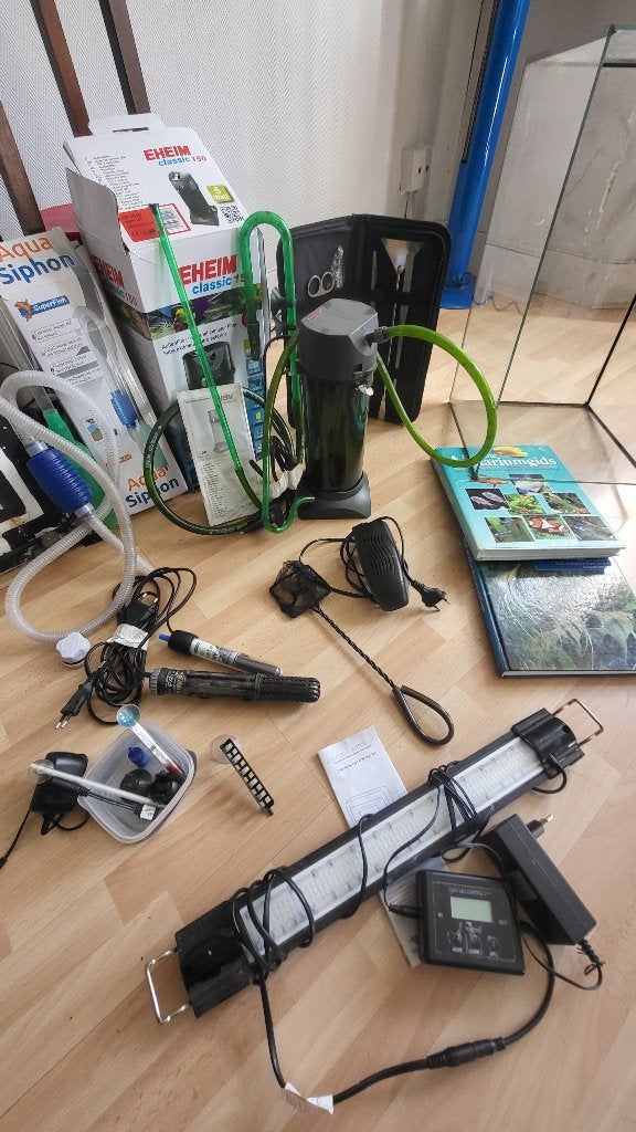 Aquariumset compleet + extra, Ophalen, Gebruikt, Overige typen, Overige merken