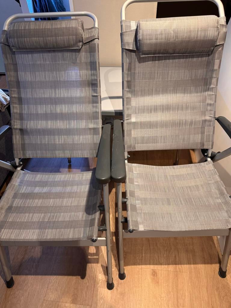 Campingset: 2 Trendline stoelen en Dukdalf tafel, Caravans en Kamperen, Ophalen, Gebruikt, Overige