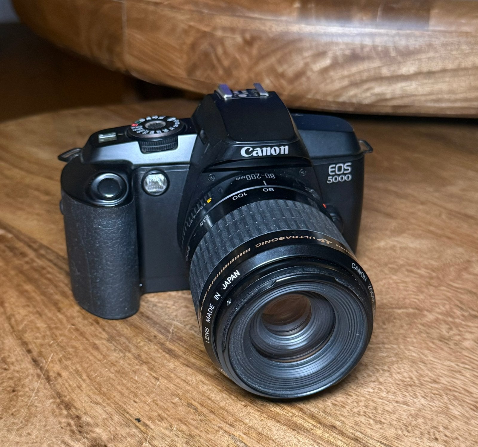 Canon EOS 5000 Analoge Spiegelreflex/EF 80-200mm USM Telezoo, Audio, Tv en Foto, Fotocamera's Analoog, Ophalen of Verzenden, Zo goed als nieuw