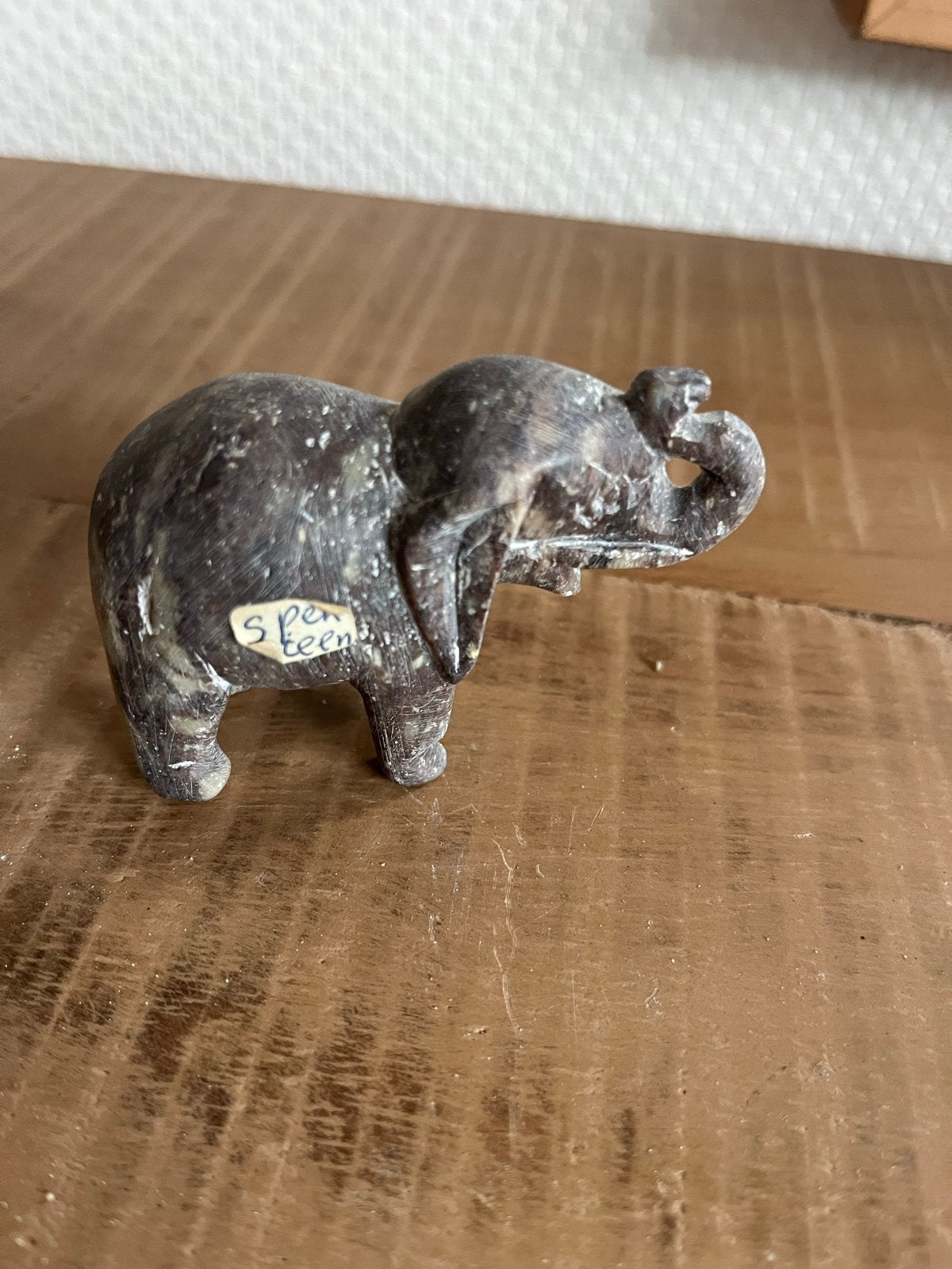 Decoratieve olifant van speksteen, Ophalen of Verzenden