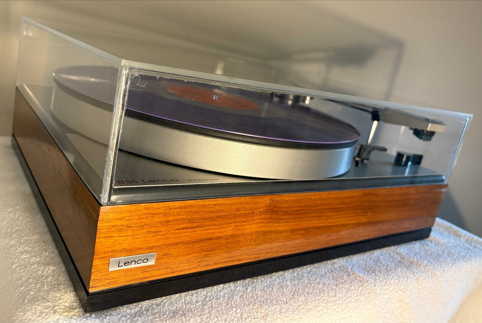 Volledig gereviseerde Lenco B55 platenspeler in topstaat!, Overige merken, Refurbished, Pitch-regelaar, Ophalen of Verzenden