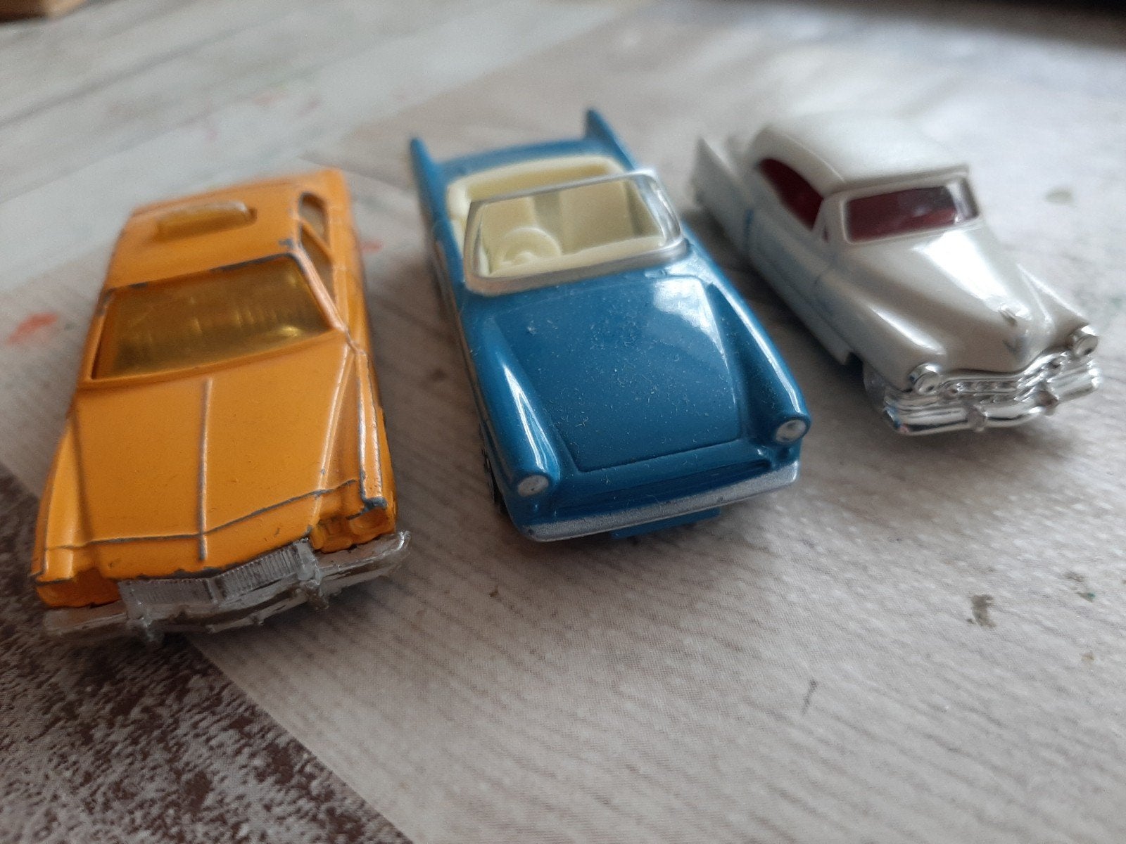 Set van 3 Vintage Speelgoedauto's: Corgi, Cadillac, 007, Ophalen of Verzenden, Gebruikt, Auto