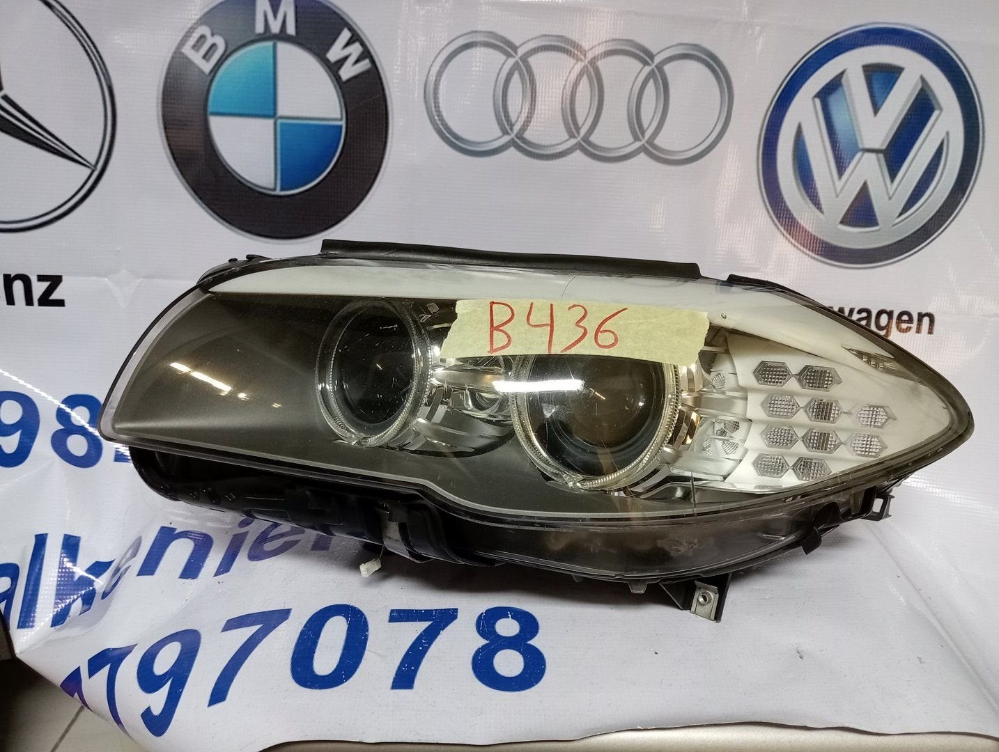 BMW F10 5-serie koplamp links bi-xenon 7203245 zonder module, Auto-onderdelen, Verlichting, Gebruikt, -, -, Ophalen of Verzenden