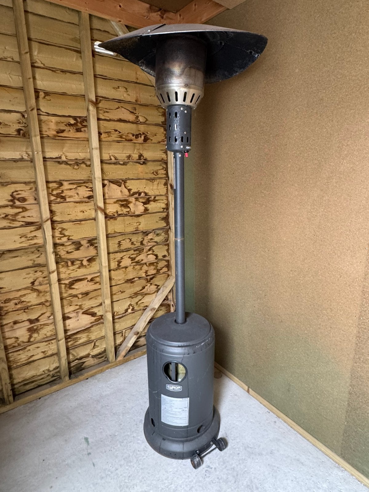 Terrasverwarmer op gas, Ophalen, Gebruikt, Gas, Vloer