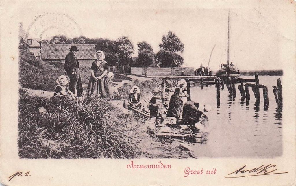 703-332-055 Arnemuiden groet uit, Verzamelen, Ophalen of Verzenden, Voor 1920, Zeeland