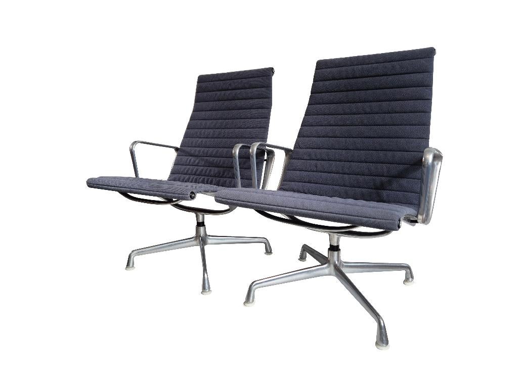 Prachtige vintage Charels & Ray Eames design draai fauteuil, Ophalen, Gebruikt, 75 tot 100 cm, Stof