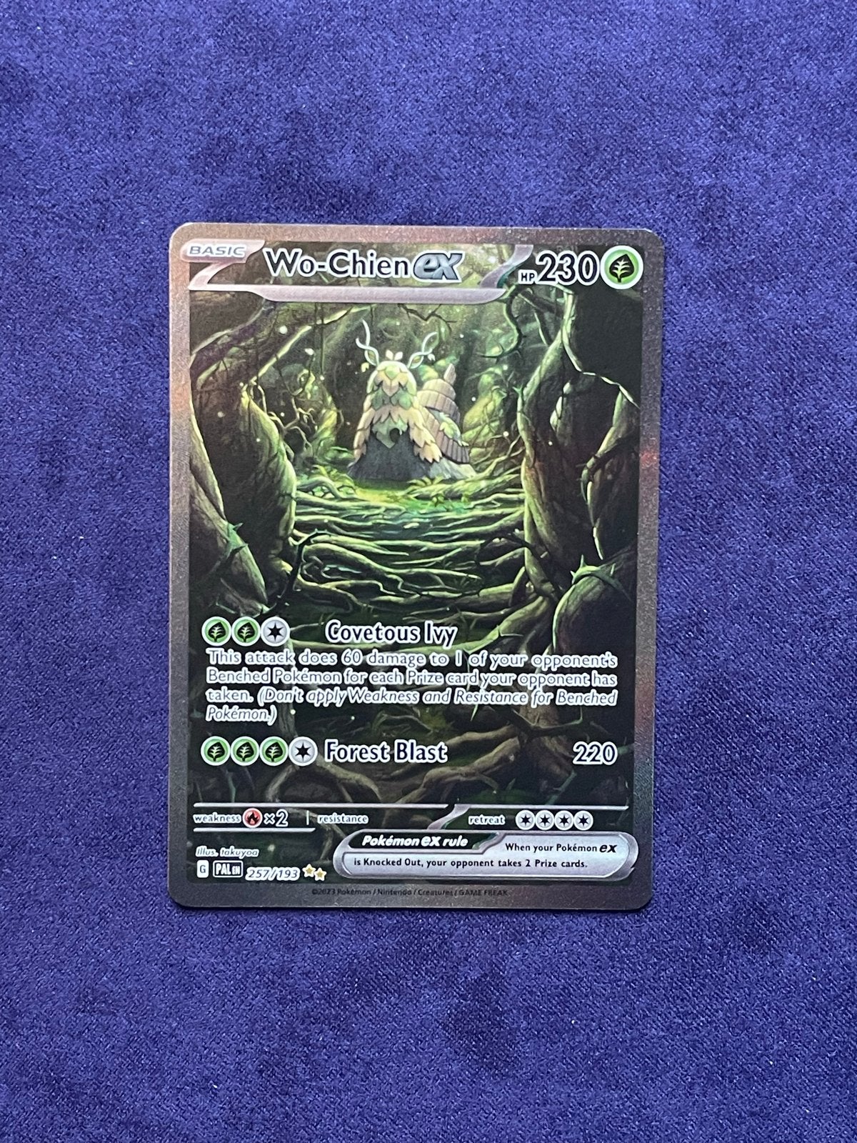 Wo-Chien ex Pokémon kaart - Near Mint, Ophalen of Verzenden, Nieuw, Losse kaart