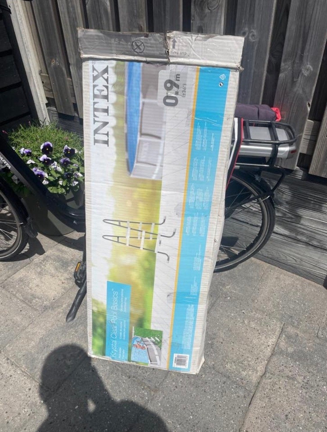 Intex Zwembadtrap 0.9m - Nieuw in doos, Ophalen of Verzenden, Zo goed als nieuw, Ladder