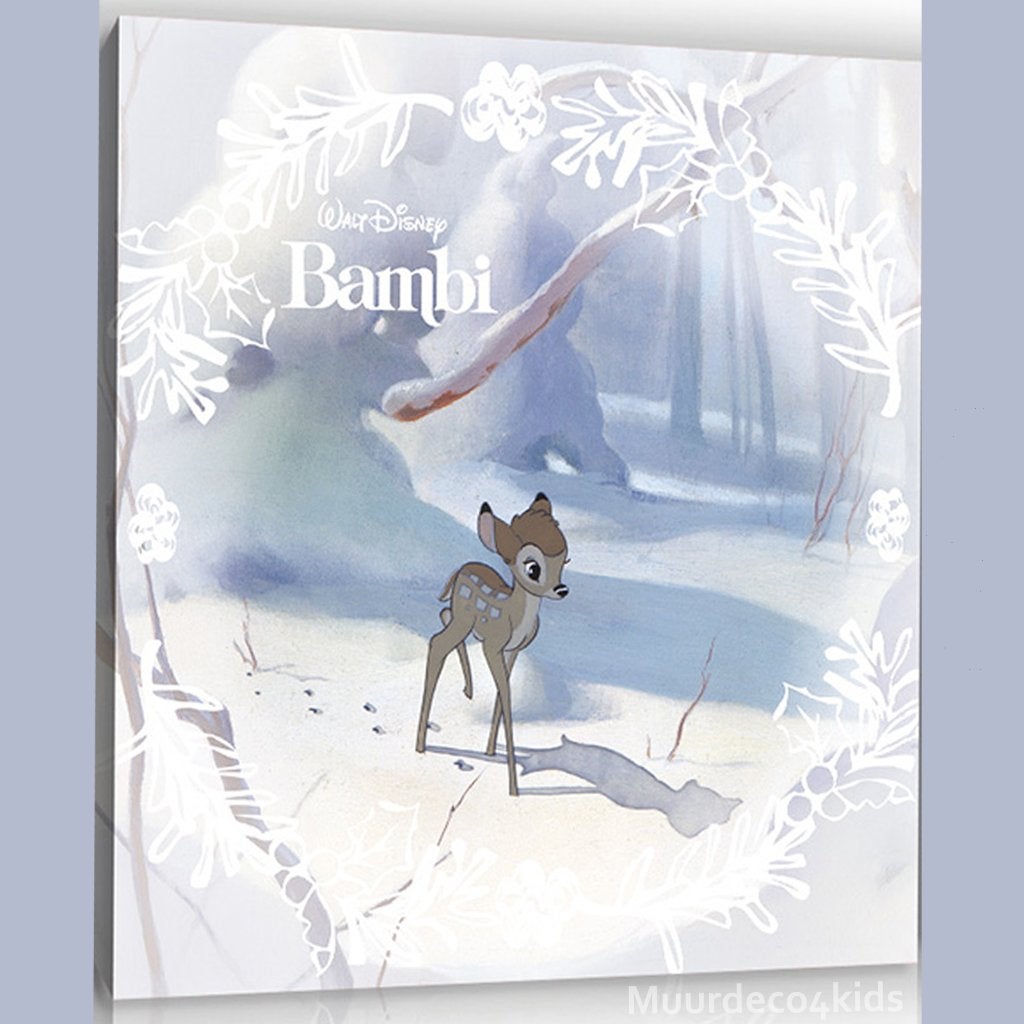 Bambi 3 delige canvas set, 75 x 25 cm, *Muurdeco4kids, Verzenden, Nieuw