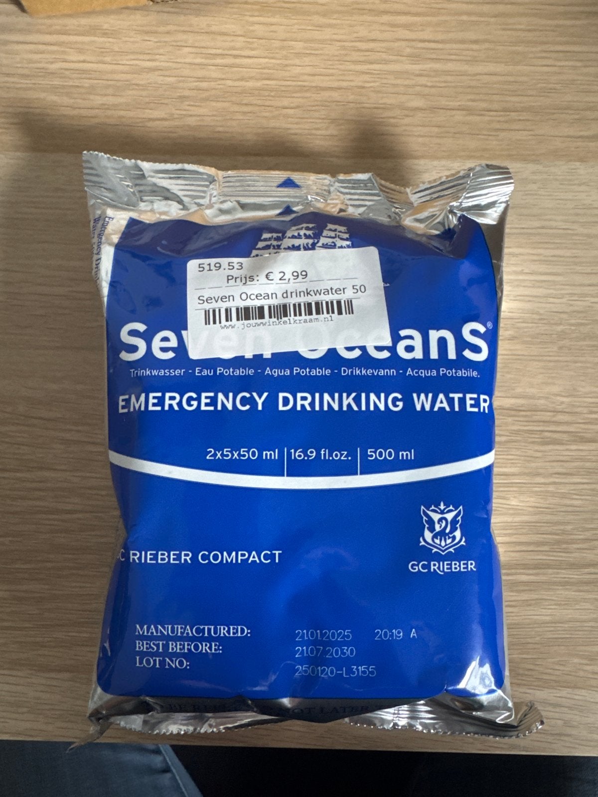 6x seven ocean drinkwater rantsoenen, Diversen, Levensmiddelen, Ophalen