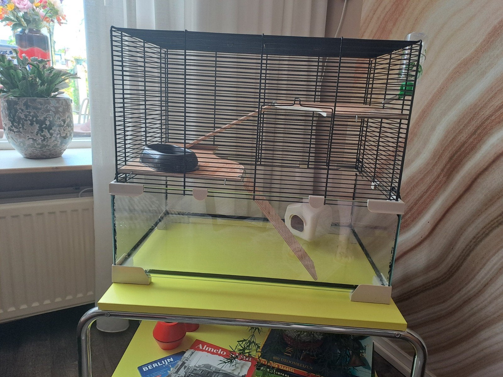 Nette ferplast hamsterkooi karat 60, Ophalen, Minder dan 75 cm, Kooi, Minder dan 60 cm