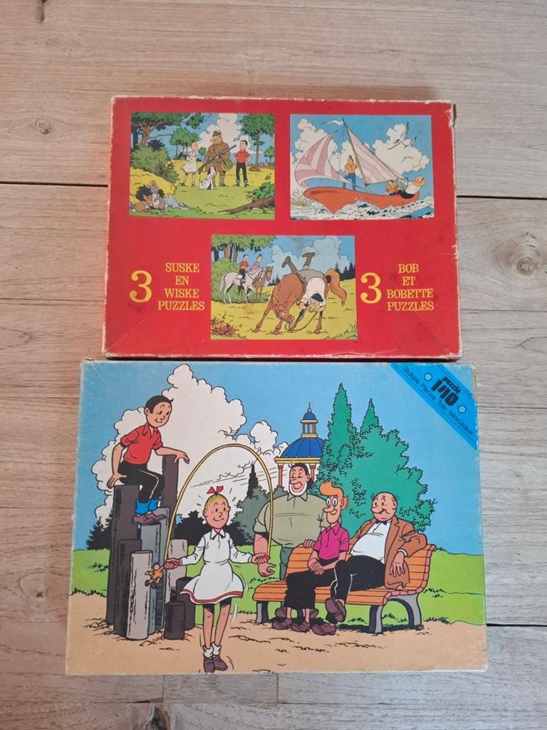 Vintage Suske en Wiske puzzels, Ophalen of Verzenden, Suske en Wiske, Gebruikt, Gebruiksvoorwerp