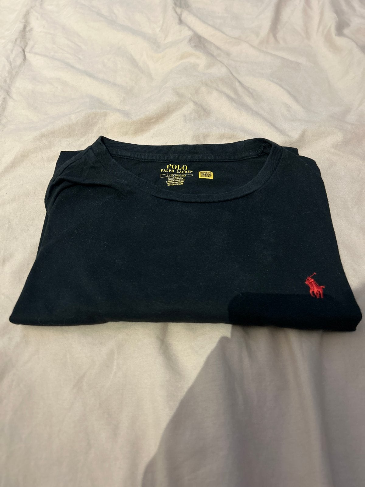 Ralph Lauren T-shirt maat L, Kleding | Heren, Ophalen of Verzenden, Gedragen, Maat 52/54 (L), Zwart