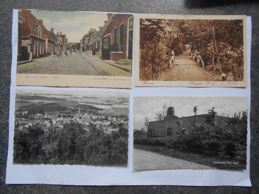 Nederland partij van 100 ansichtkaarten met veel mooie oude, Ophalen of Verzenden, 1940 tot 1960, Noord-Brabant