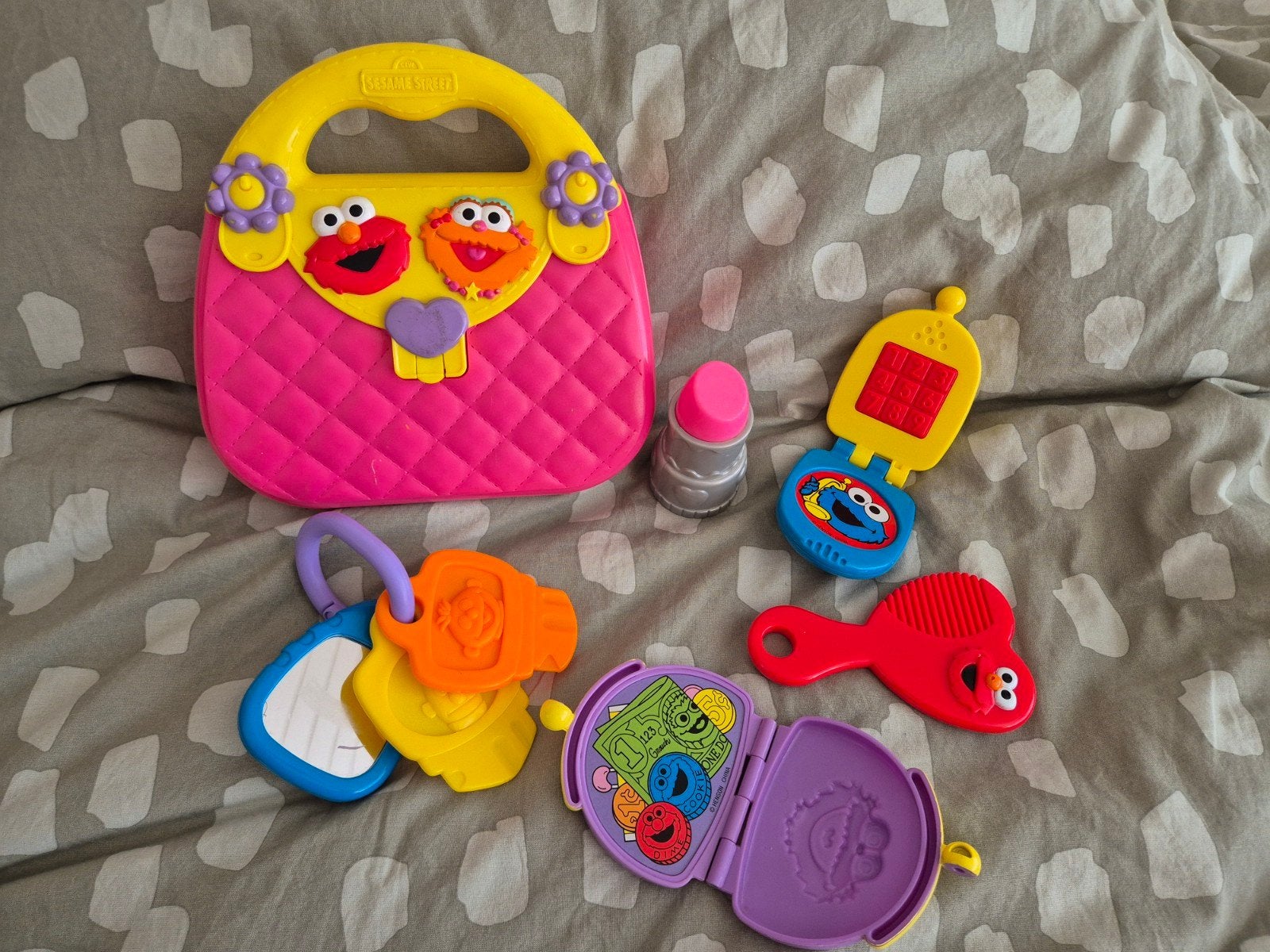 Sesamstraat Speeltas met Accessoires, Ophalen of Verzenden, Gebruikt, Overige typen