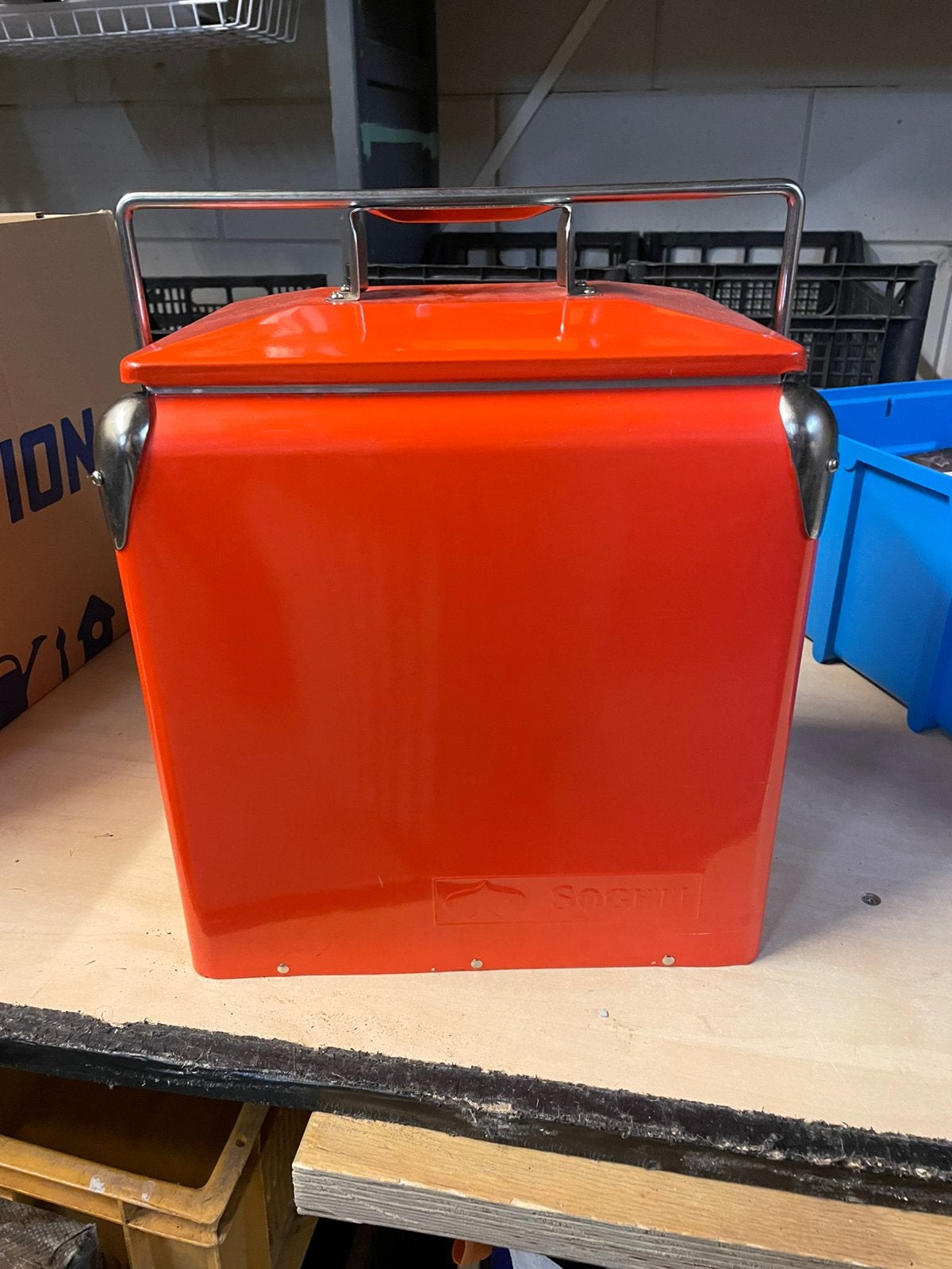 Retro oranje koelbox Sogeti, Ophalen of Verzenden, Huis en Inrichting