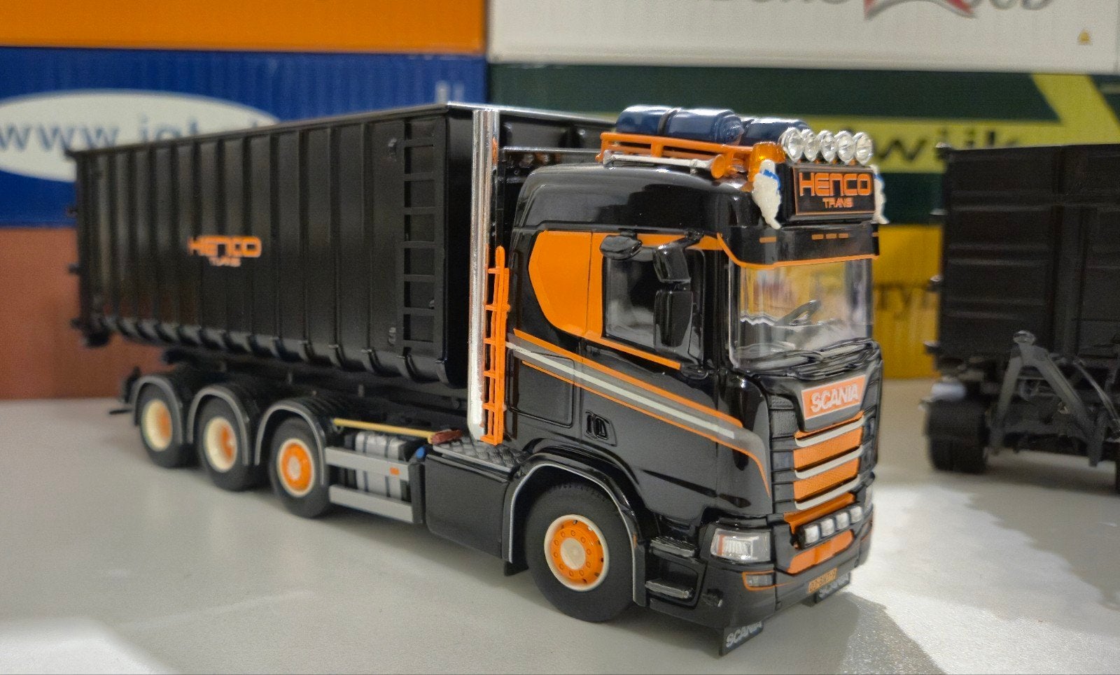 Tekno Scania R650 Henco Trans(mist 1 breedte lampje), Ophalen of Verzenden, Nieuw, Bus of Vrachtwagen, Tekno