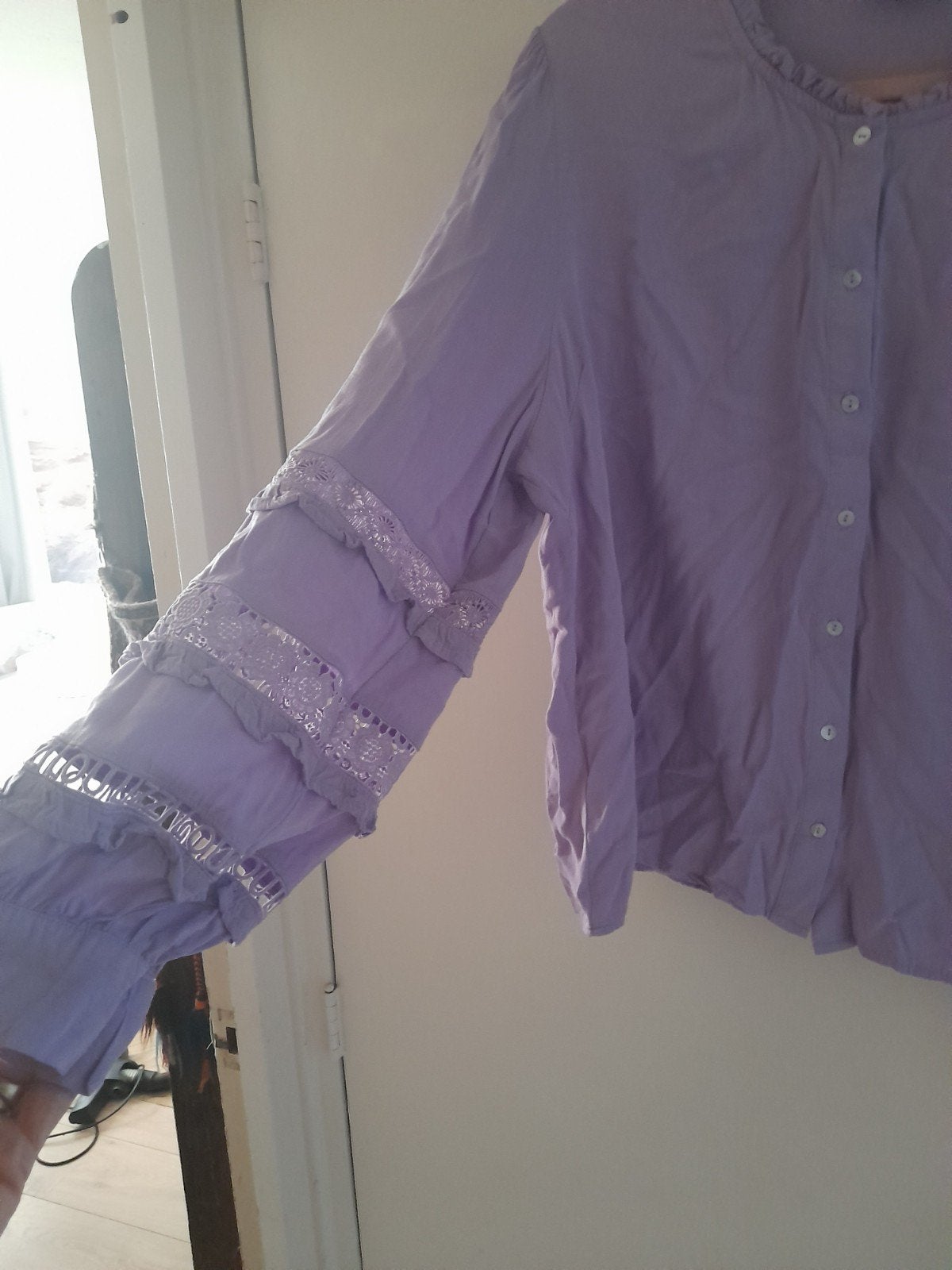 Blouse lila lizzi lou, Kleding | Dames, Verzenden, Zo goed als nieuw, Maat 46/48 (XL) of groter, Paars