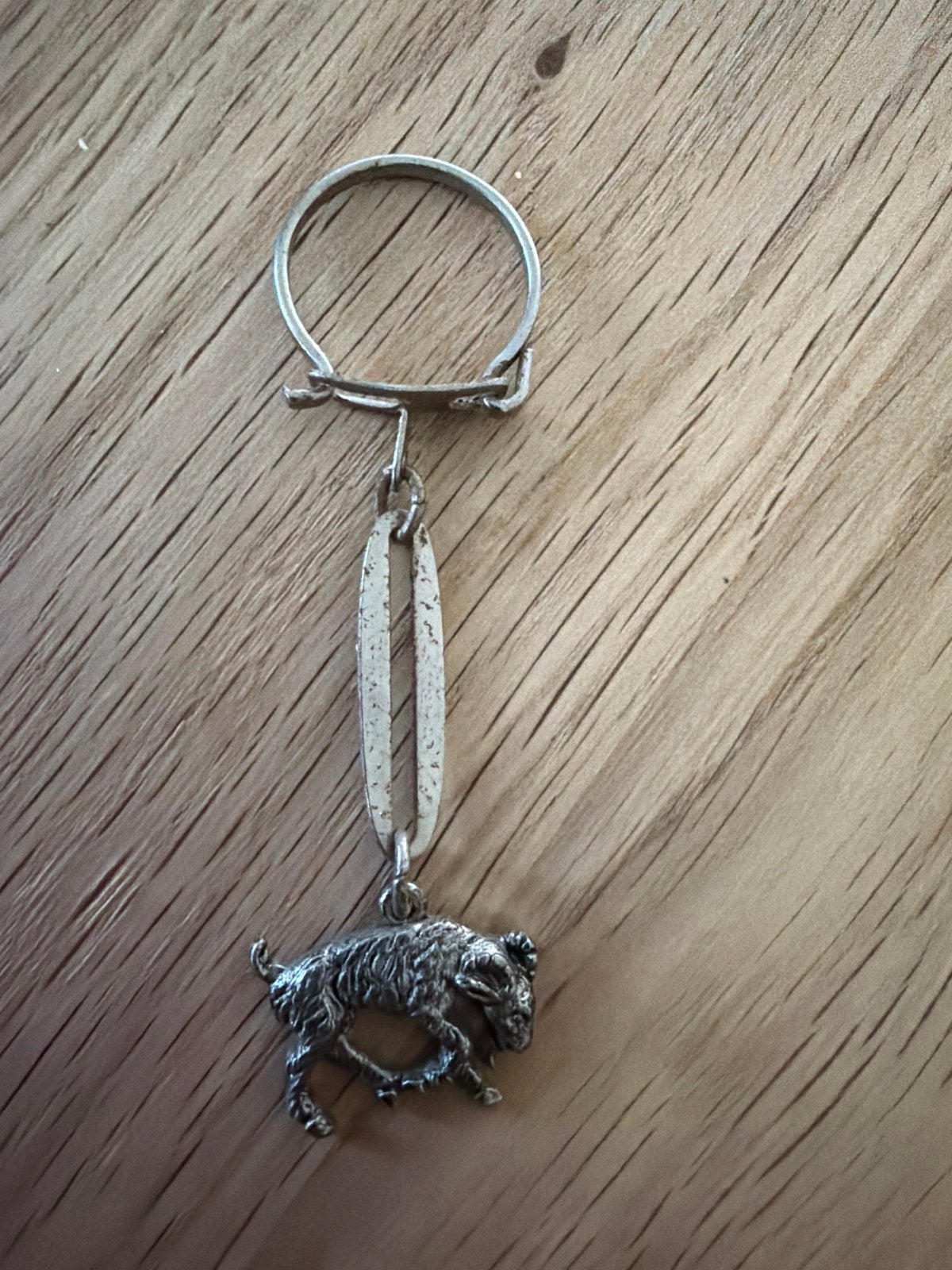 Sleutelhanger met geit - Uniek en gedetailleerd design, Ophalen of Verzenden, Gebruikt, Dier of Natuur