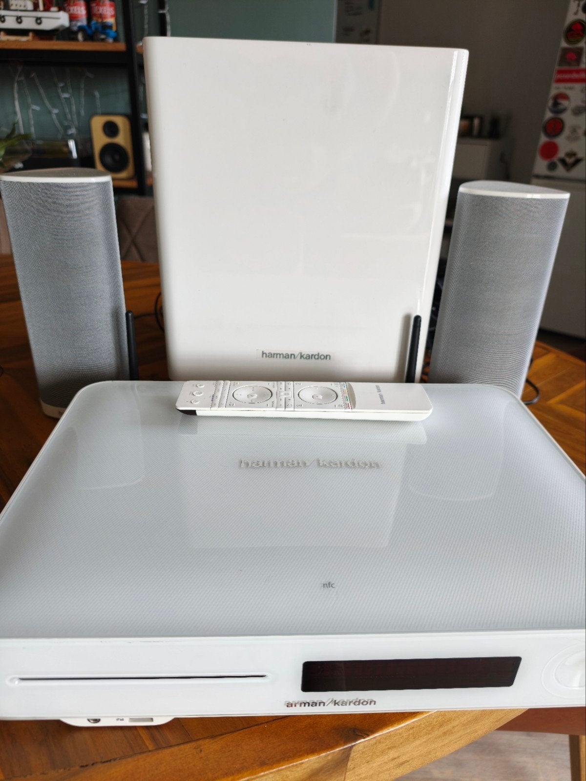 Harman Kardon BDS 280 + HKTS210SUB + Speakers Wit  Compleet, Audio, Tv en Foto, Home Cinema-sets, Overige merken, 2.1-systeem